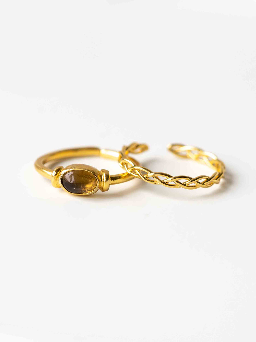 Vintage Braided Ring Set (waterproof)