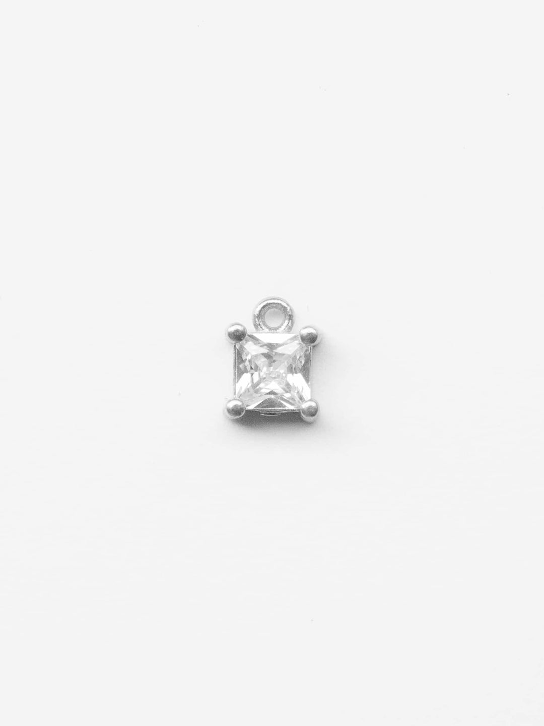 Personalized Square Crystal Charm - Anhänger (wasserfest)