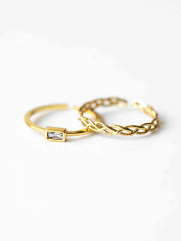 Braided Hannah Ring Set (wasserfest)