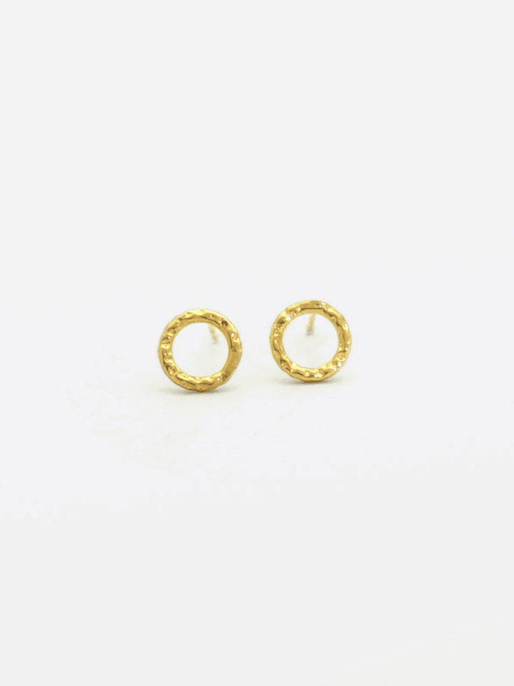 Eternity Hammered Stud - Ohrstecker (wasserfest)