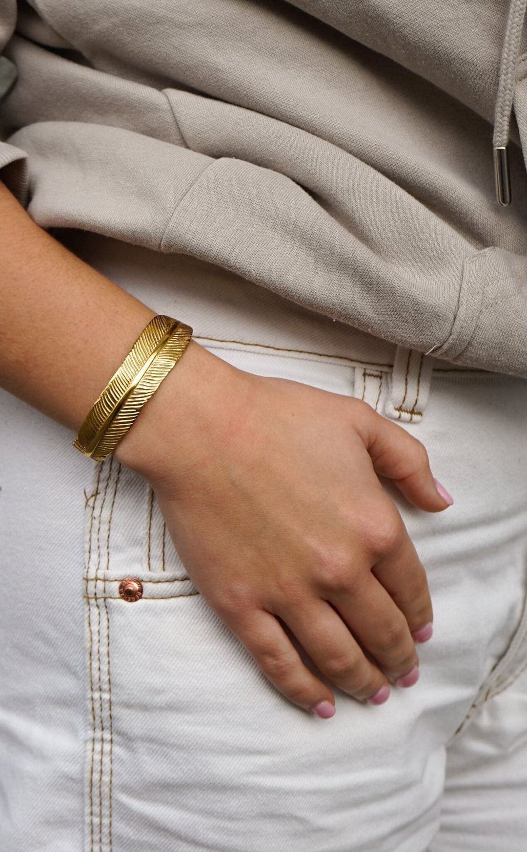 Feather Bangle - Armreif