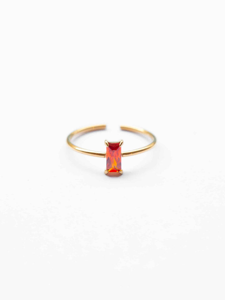 Vertical Hannah Ring - Fingerring (wasserfest)