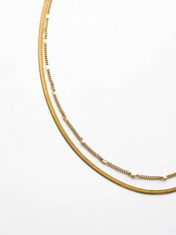Amélie Mila Necklace - Halsketten Layering Set (wasserfest)